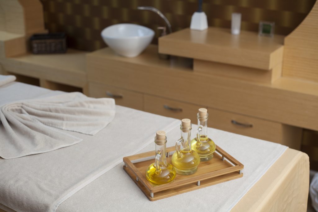 Lit de massage head spa pour soulager le stress et les tensions